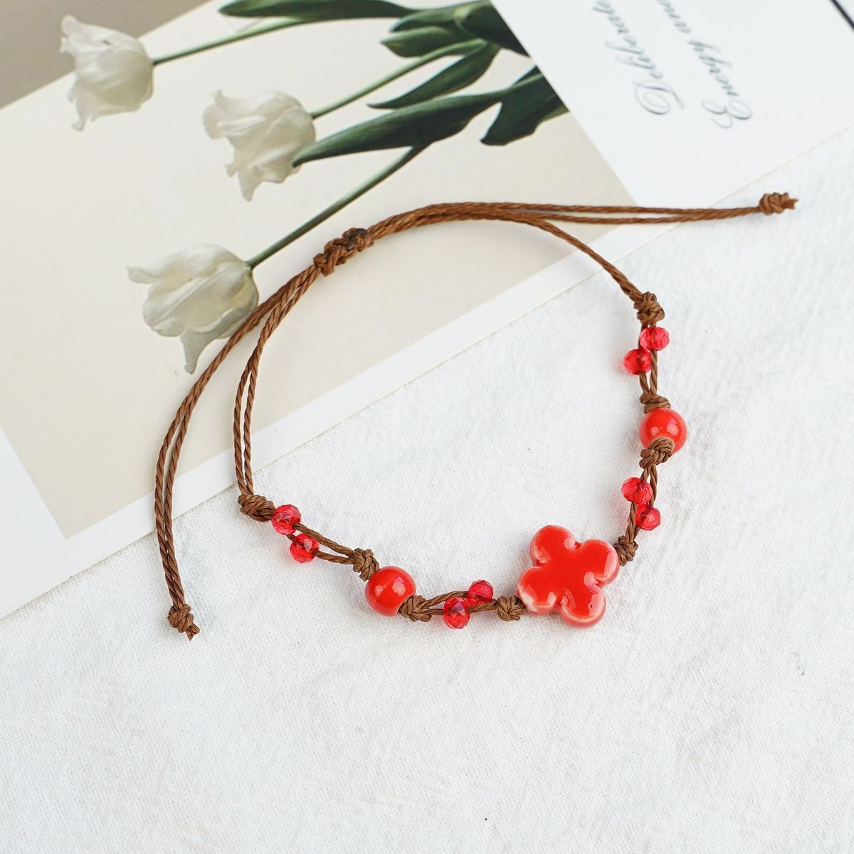 Women's Ceramic Beaded Fresh Antique Ethnic Style Simple For Summer Bracelets