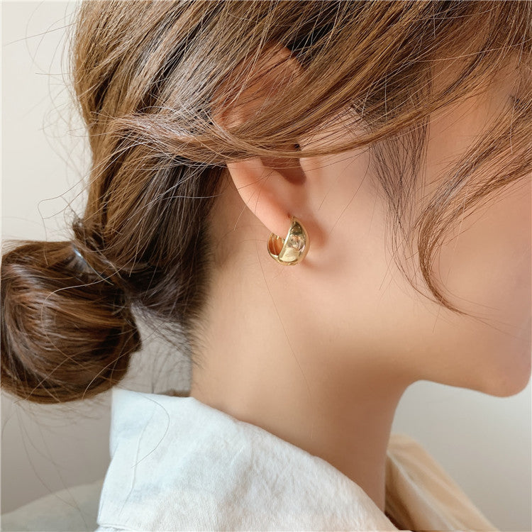 Women's Design Oval For Vintage Metal Ear Temperament Earrings