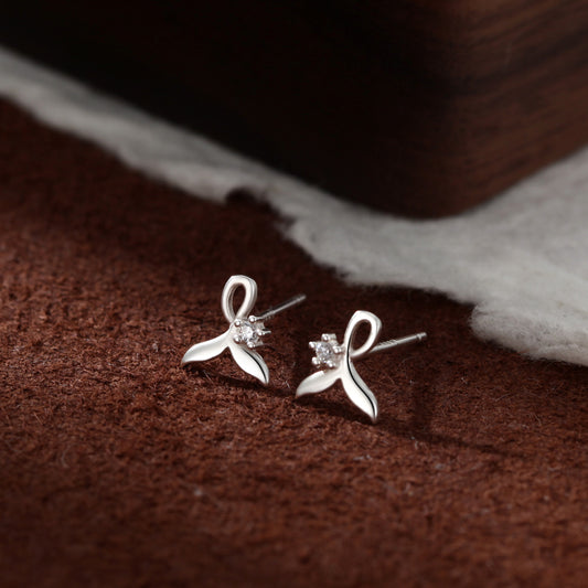 Sterling Sier Pure Fishtail Simple Temperamental Woman Yuji Pendants