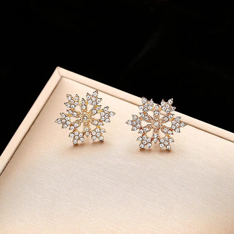 Ornament Temperament Snowflake Ear Christmas Jewelry Necklaces