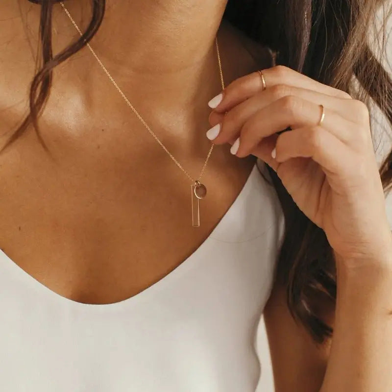 Women's Wafer Tag Stainless Steel For Personalized Necklaces