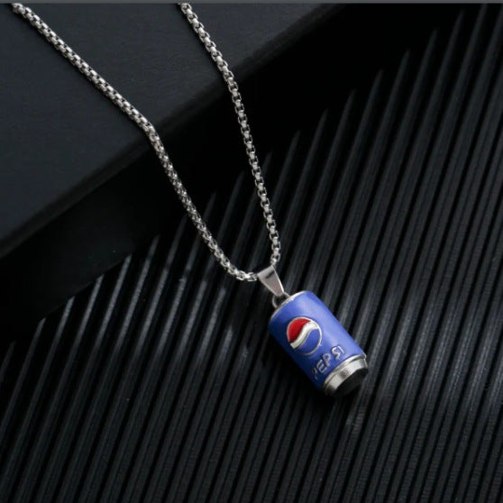 Men's Hop Trendy Cool Letter Korean Style Sweater Chain Necklace