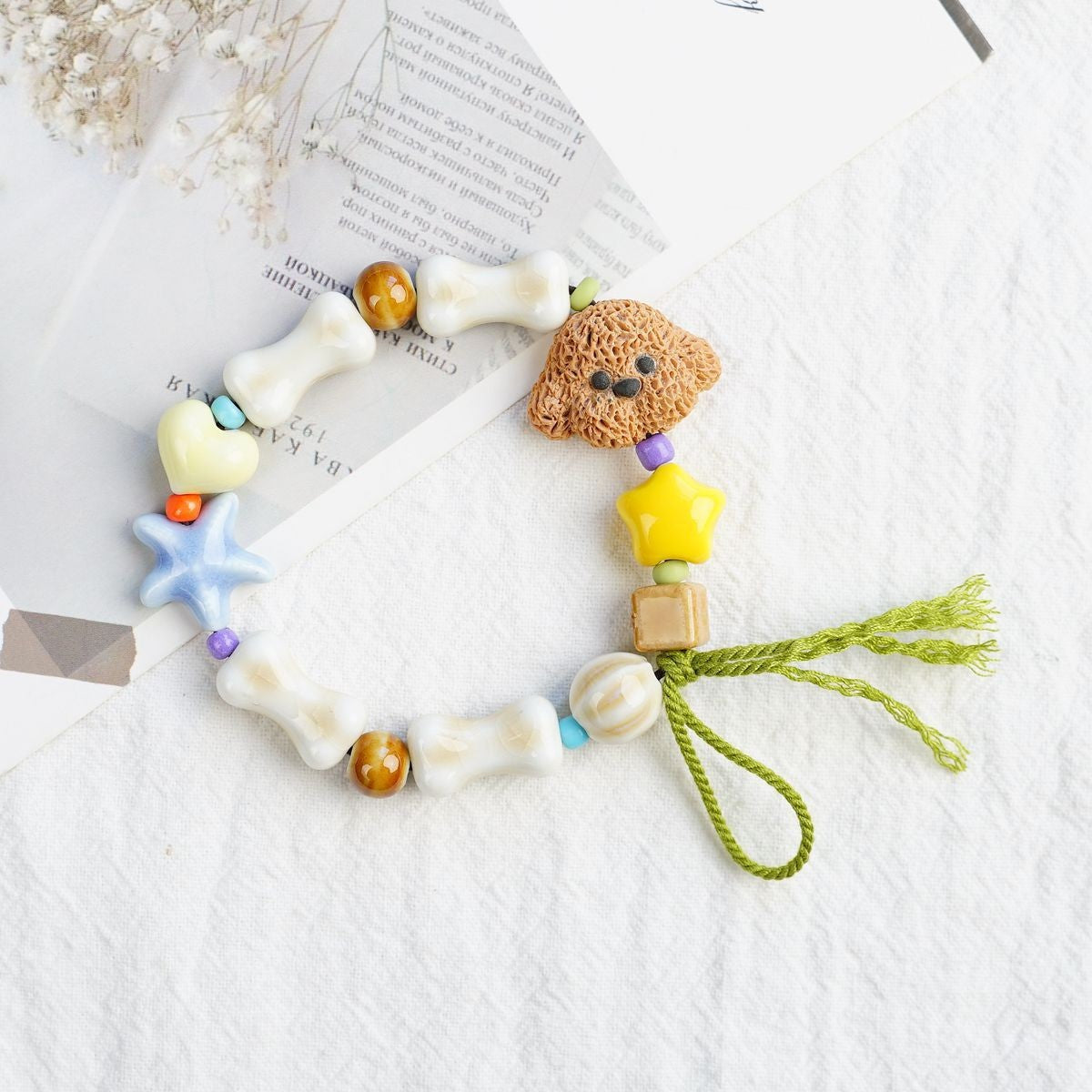Women's Ceramic Beaded Fresh Antique Ethnic Style Simple For Summer Bracelets