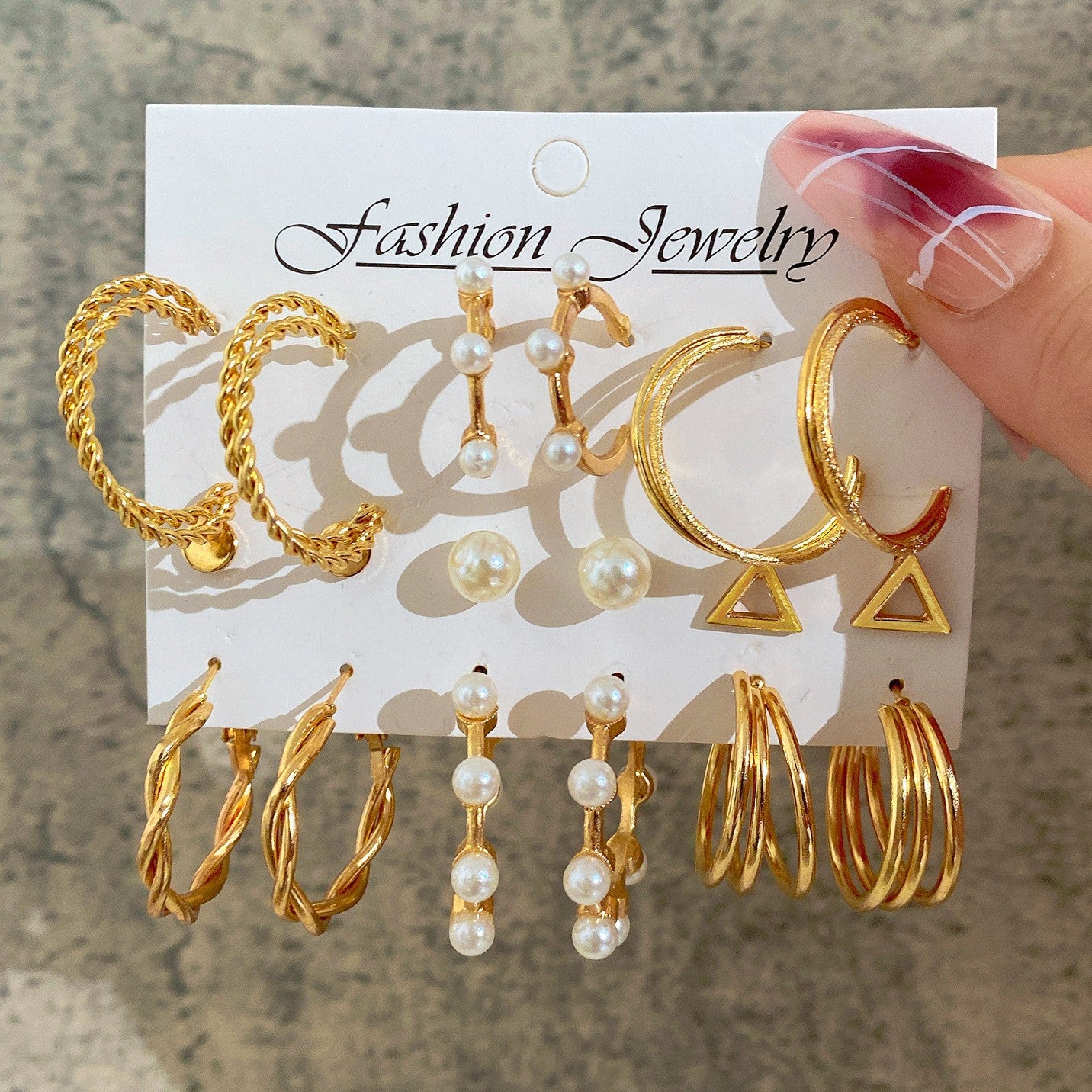 Moonstone Design Light Luxury High-grade Opening Rings
