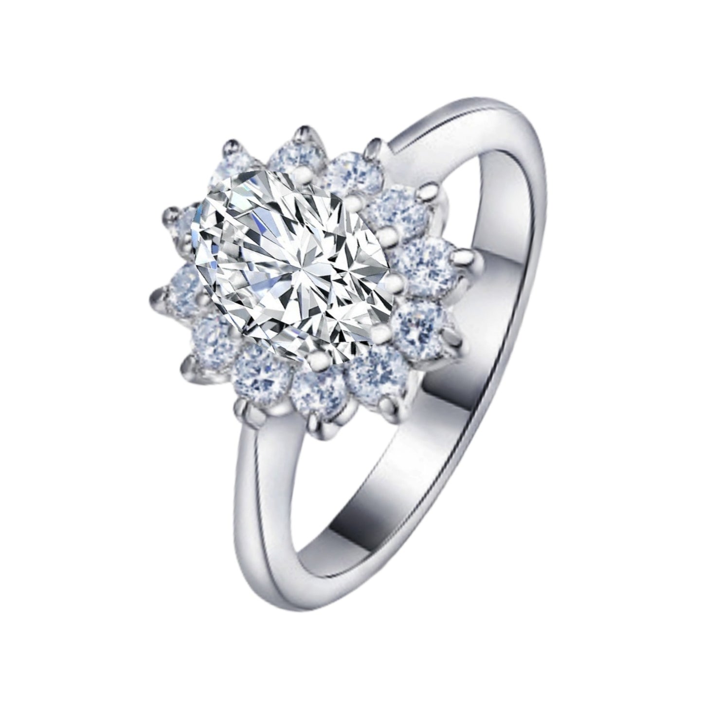 Gemstone Zircon Creative Personality Inlaid Emerald Ring