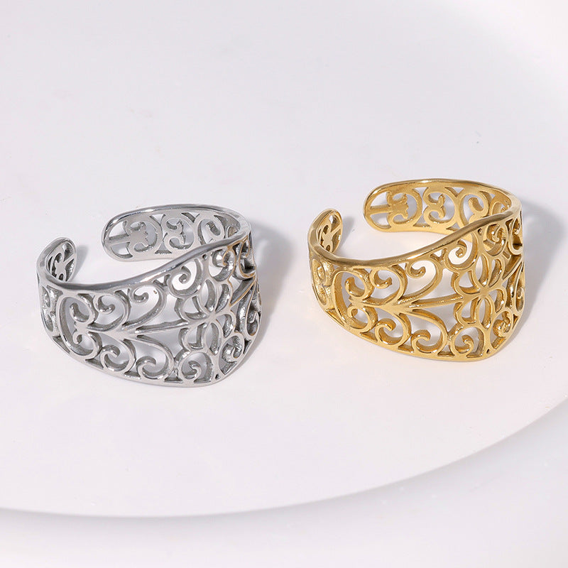 Stainless Steel Retro High-grade Index Finger Rings