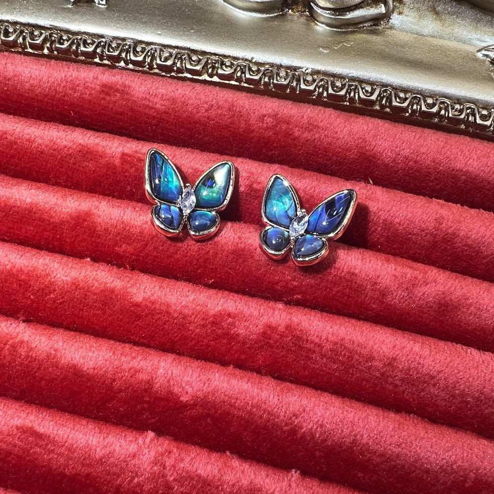 Women's Abalone Shell Series Gold Plated Environmental Protection Fashion French High-grade Earrings