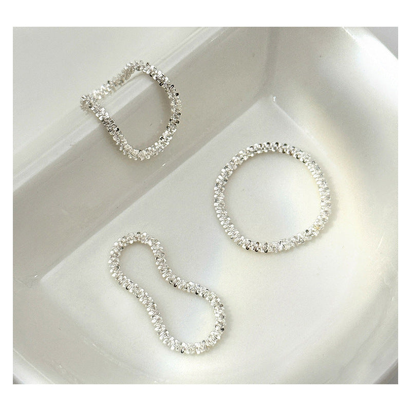 Women's Sier Sparkling For Trendy Design Index Finger Light Luxury Bracelets