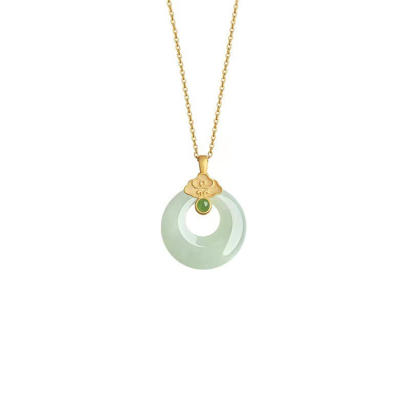 Female Imitation Jade Light Luxury Minority Necklaces