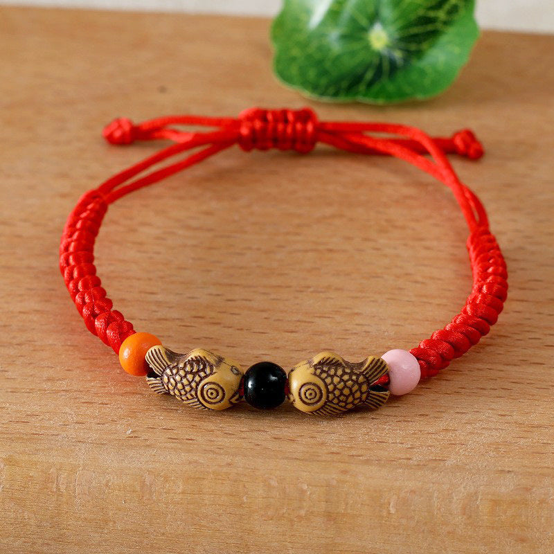 Pisces Red Rope Dragon Boat Festival Colorful Small Bracelet