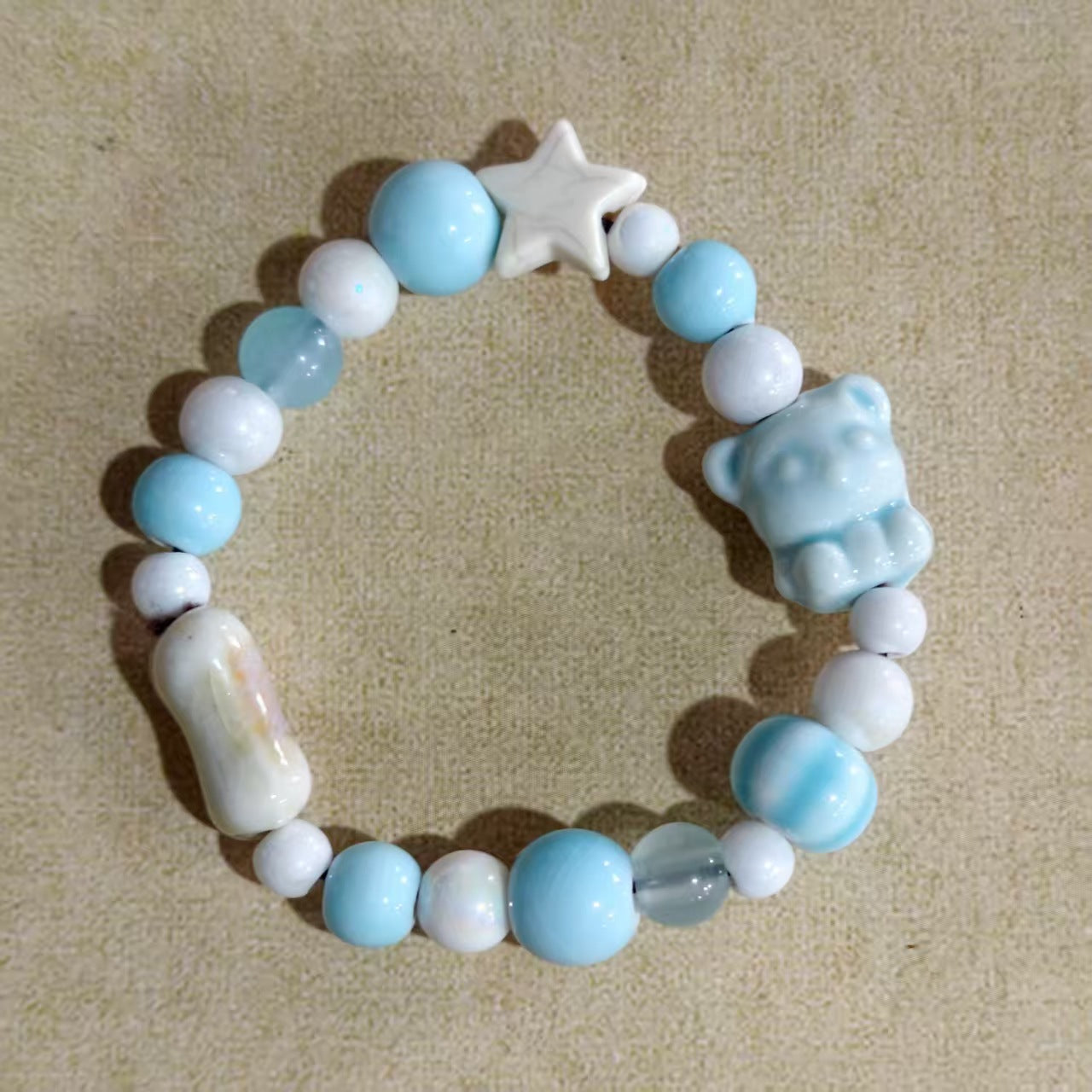 Alloy Ceramic Ethnic Style Single Handmade Filament Bracelet