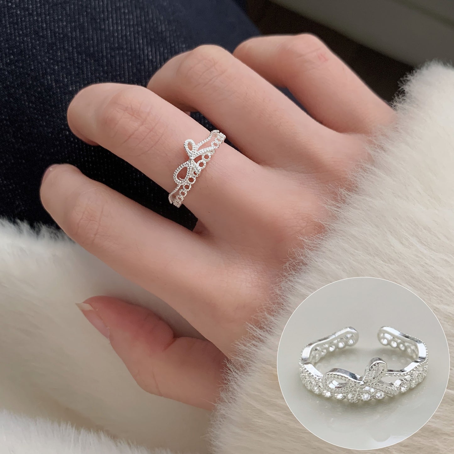 Women's Geometric Fashion Twisted Open-end Personality Hip Rings