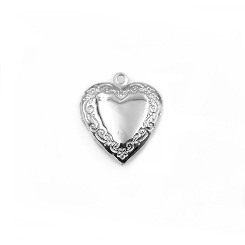 Steel Peach Heart Box Gold-plated Frame Can Necklaces