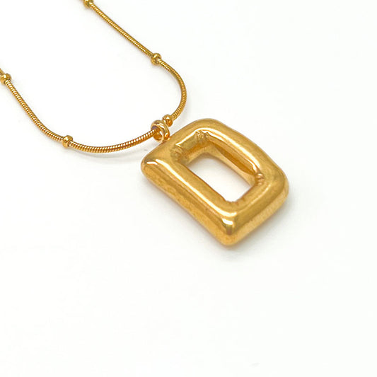 Female Summer Clavicle Chain Stainless Gold-plated Letters High-grade Necklaces
