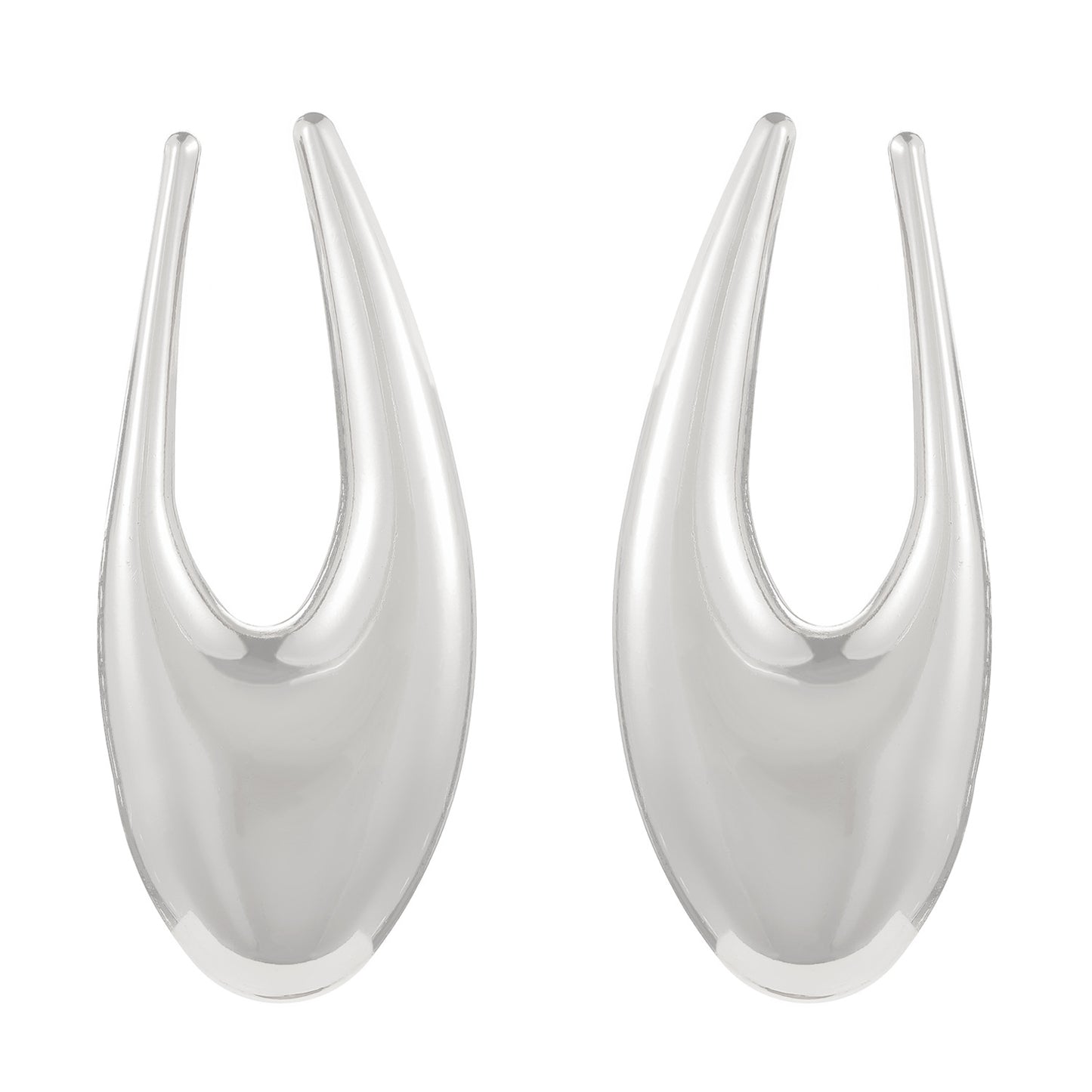 Women's Geometric Glossy Light Luxury High-grade Exaggerated Earrings