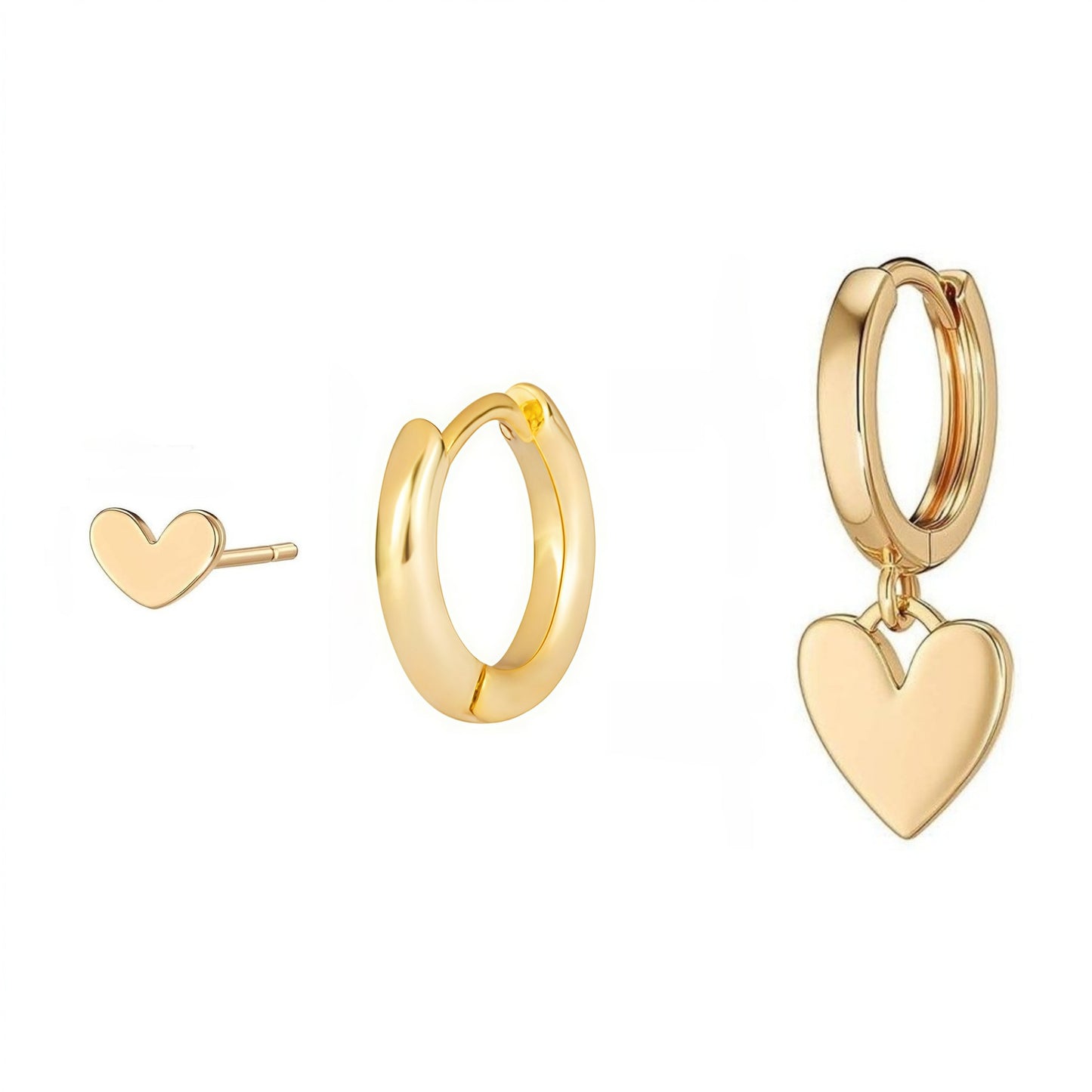 Rhinestone Love Eardrop Personality Trendy Wear Pendants