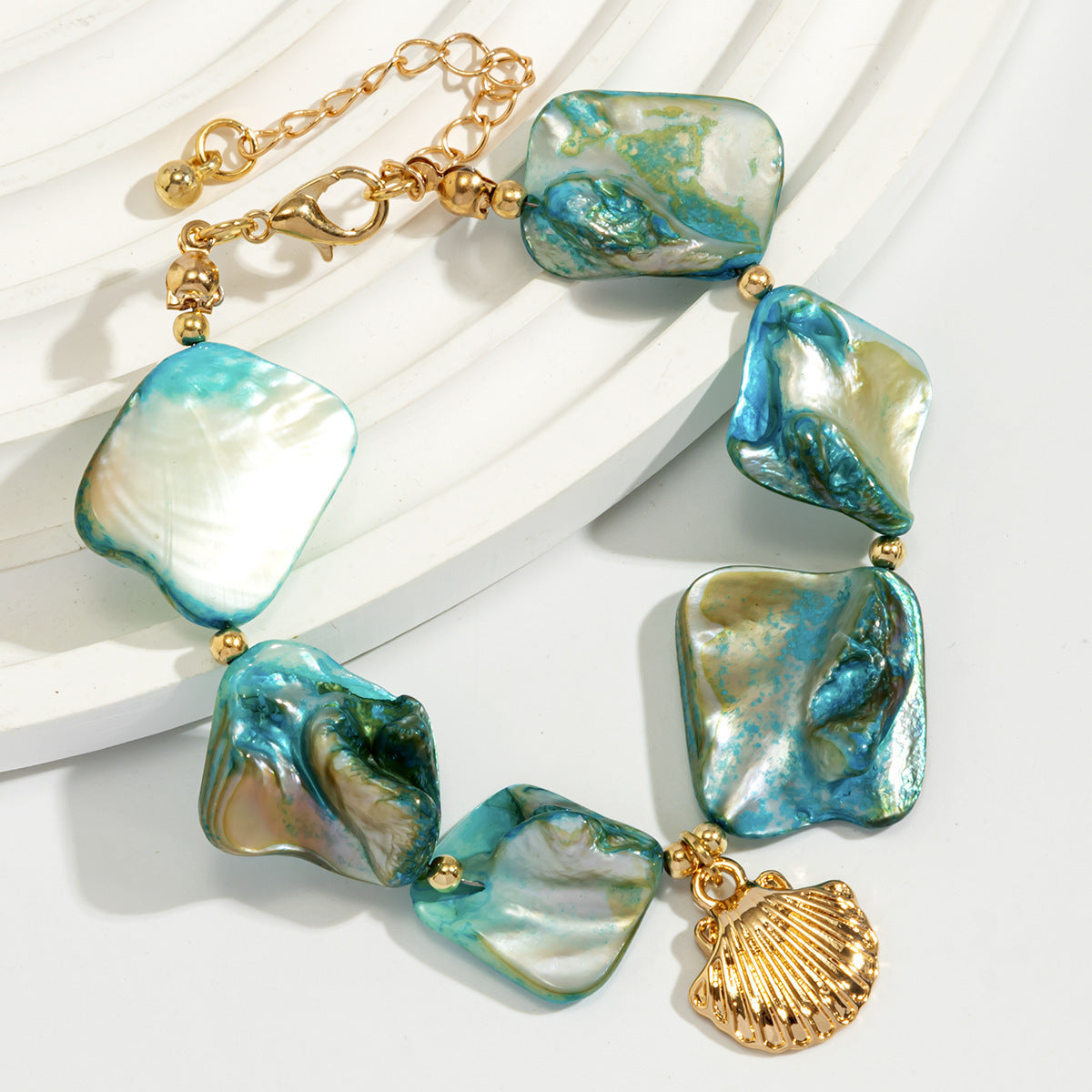 Stylish Beach Summer Starfish Shell Alloy Vintage Necklaces