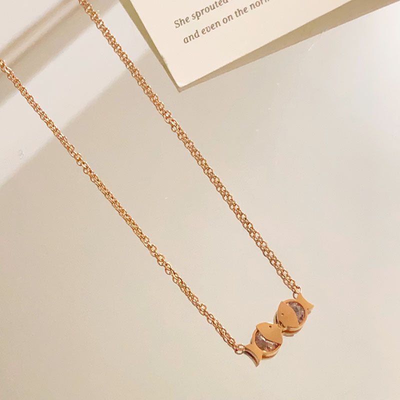 Chain Female Rose Gold Design High Necklaces