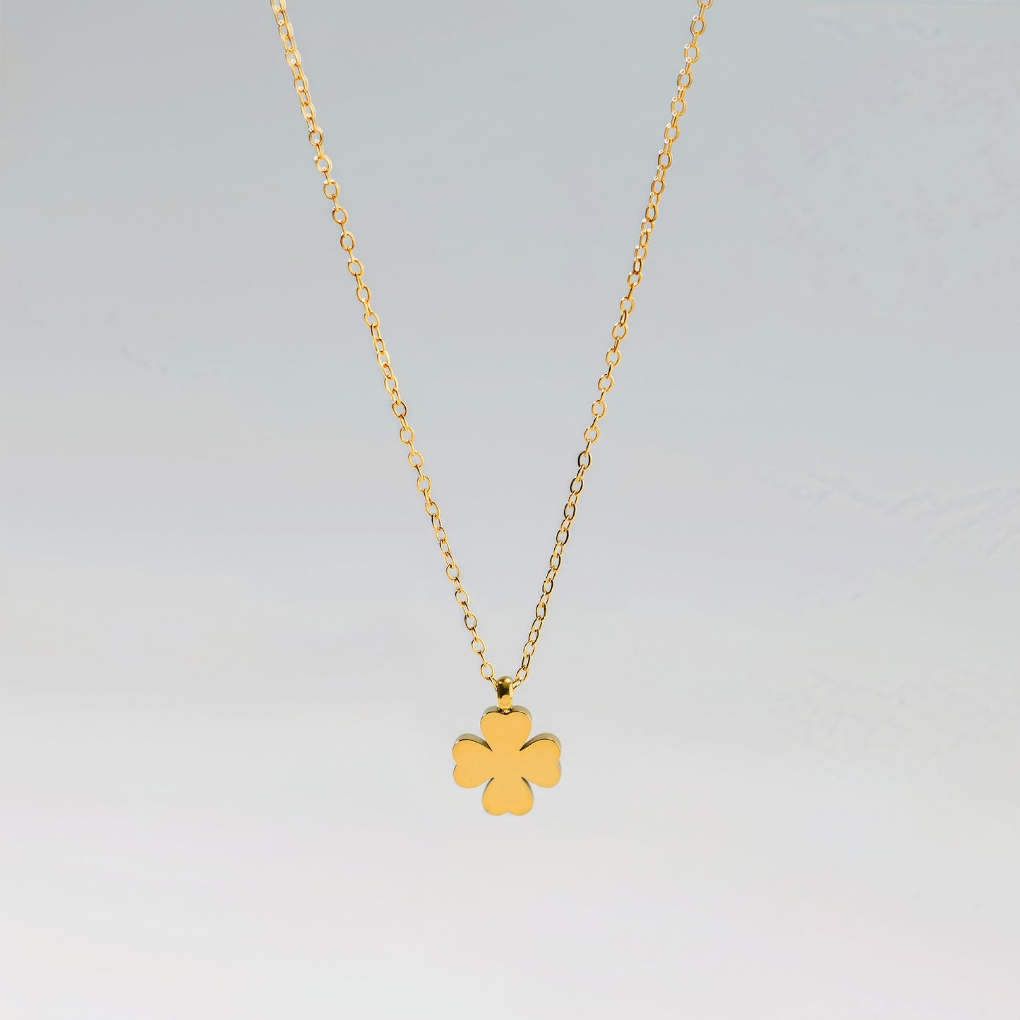 Titanium Steel Clover Female Clavicle Chain Gold Plated Necklaces