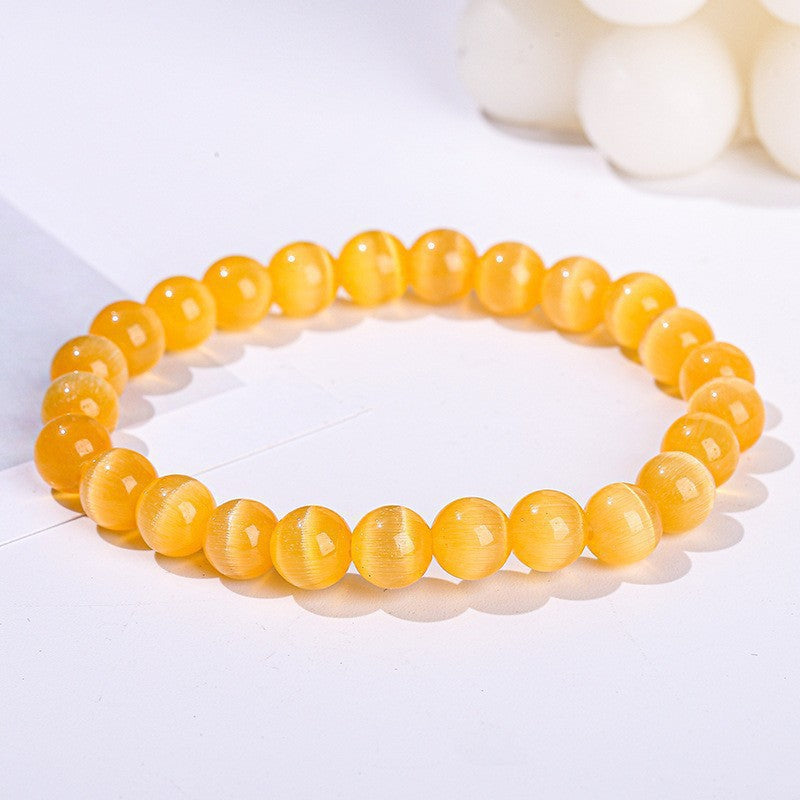Sea Blue Opal Crystal High Goods Hand High-grade White Bracelet