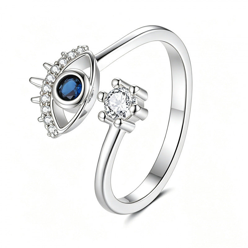 Eye Open Fashion Personality Hip Hop Ring