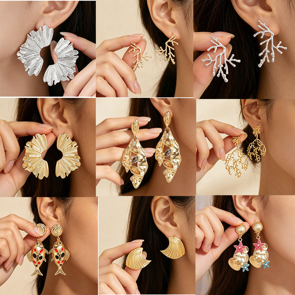 Women's Marine Elements Personalized For Daily Wear Stud Earrings