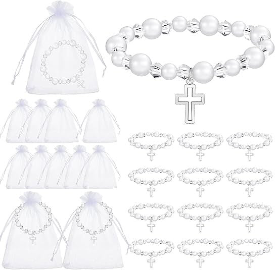 Base Pink Imitation Glass Pearl Ball Bracelet