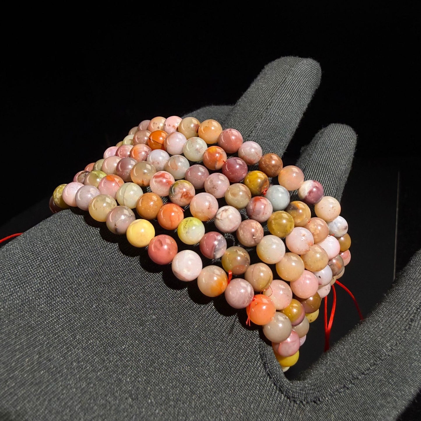 Strictly Selected Natural Agate Beads Colorful Candy Salt Bracelet