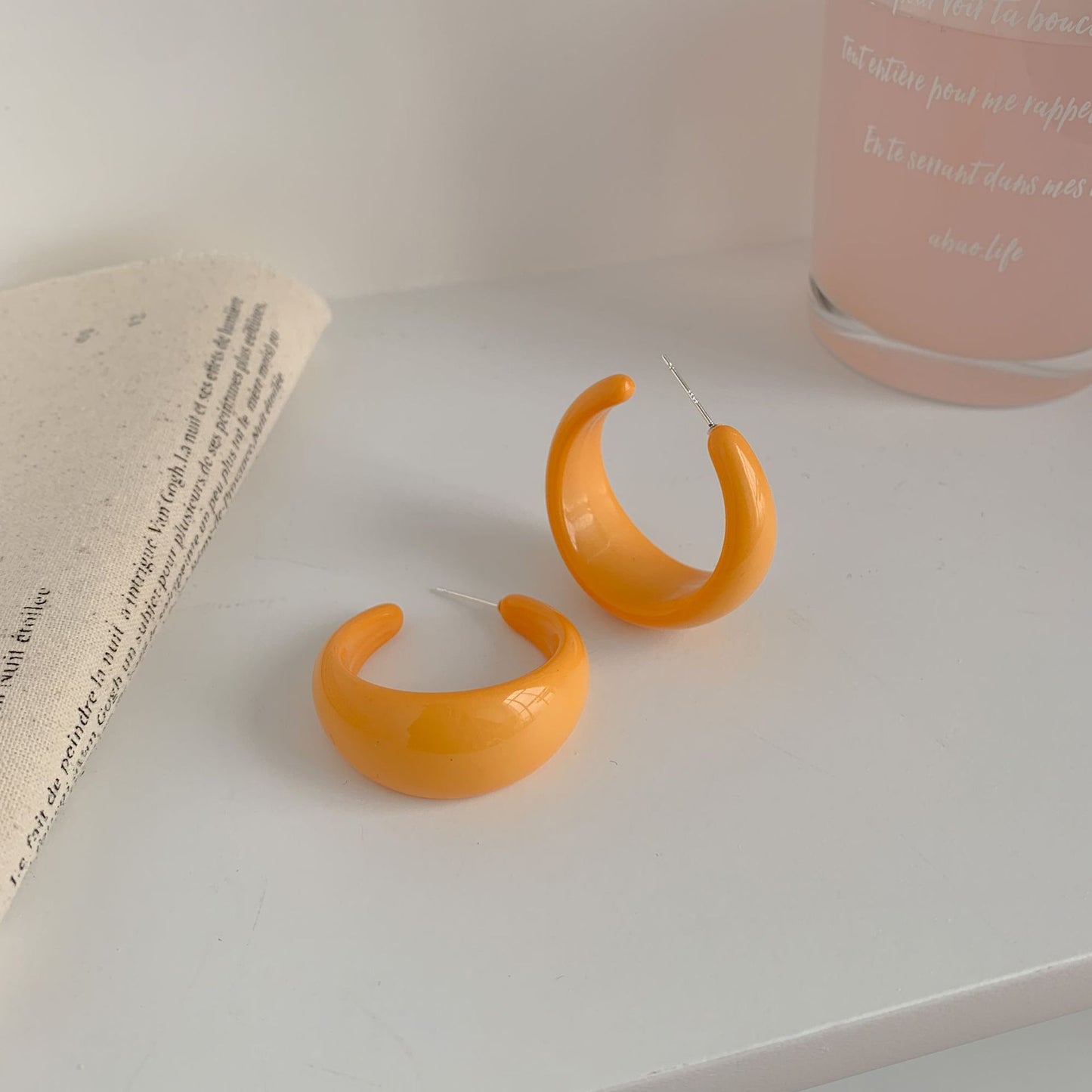 Style Shaped Female Fashion Graceful Fashionable Summer Exaggerated Earrings