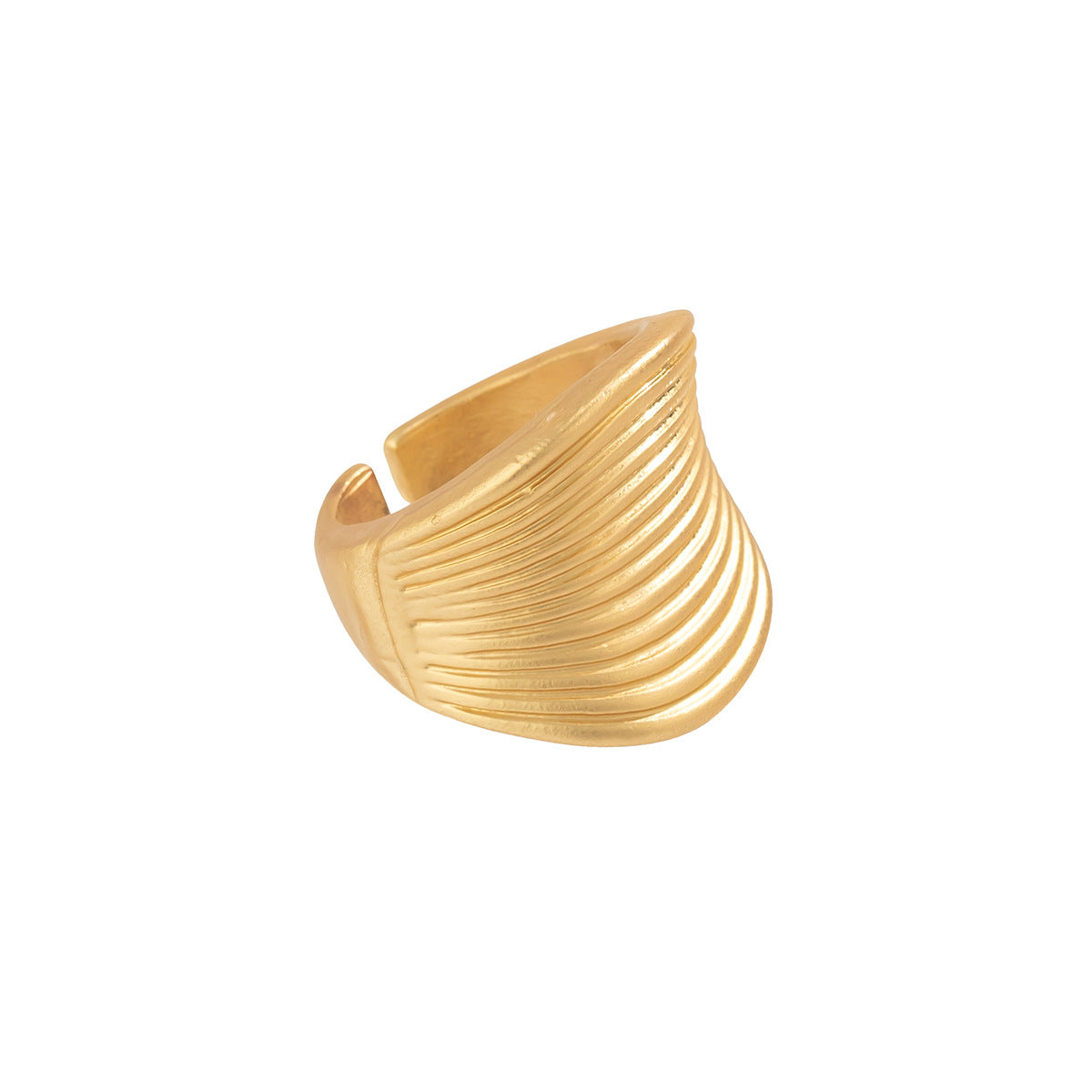 Geometric Niche French Lotus Leaf Width Rings