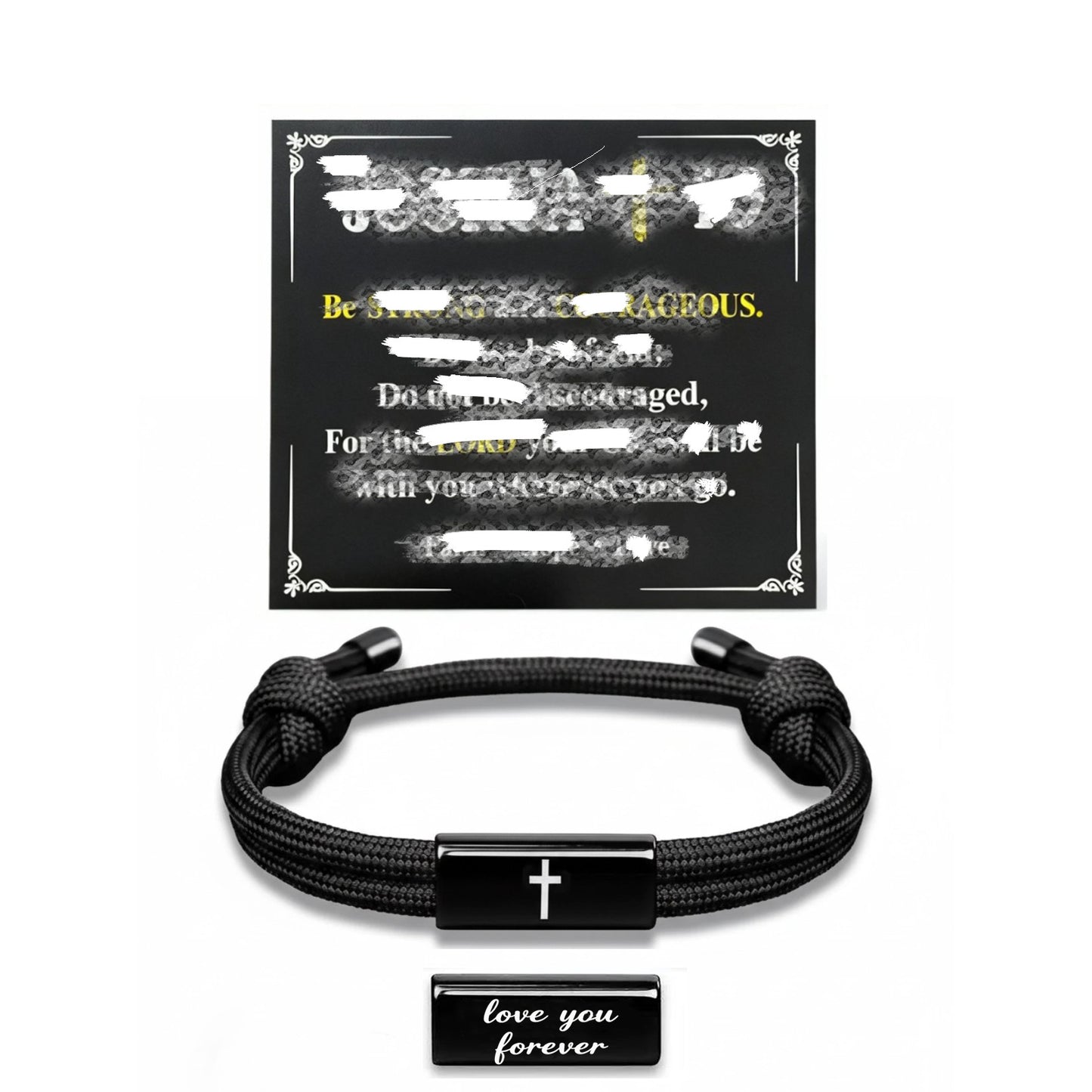 Hand-woven Adjustable Fashion Stainless Steel Black Bracelets