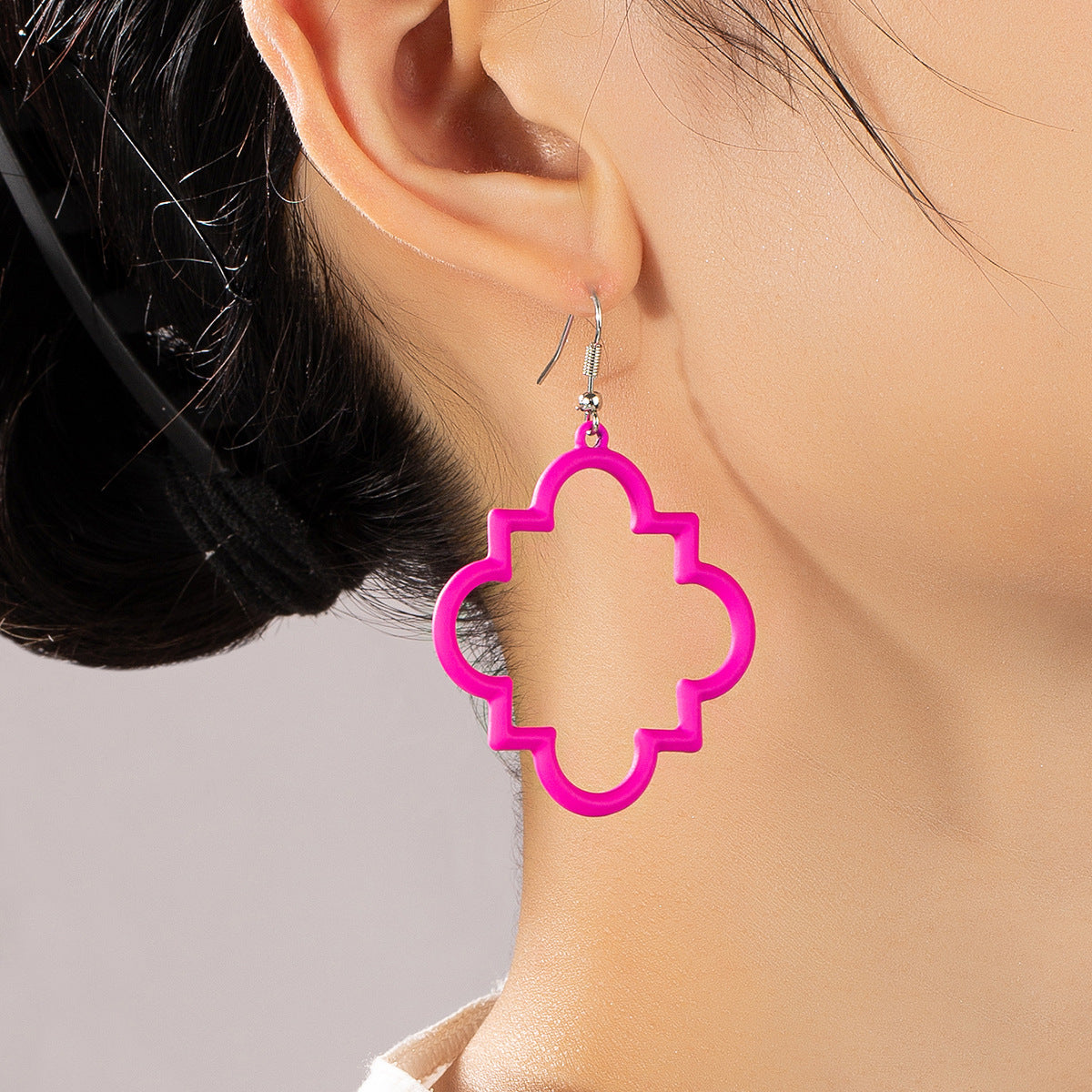 Women's Large Fashion Flower For Simple Personality Ear Rings