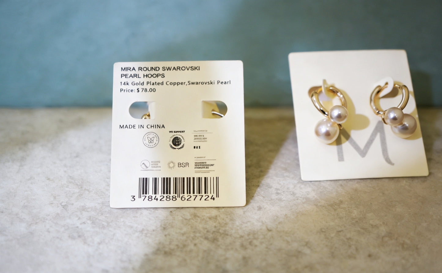 Simple Gentle Mocha Mousse Pearl Small Cherry Stud Earrings