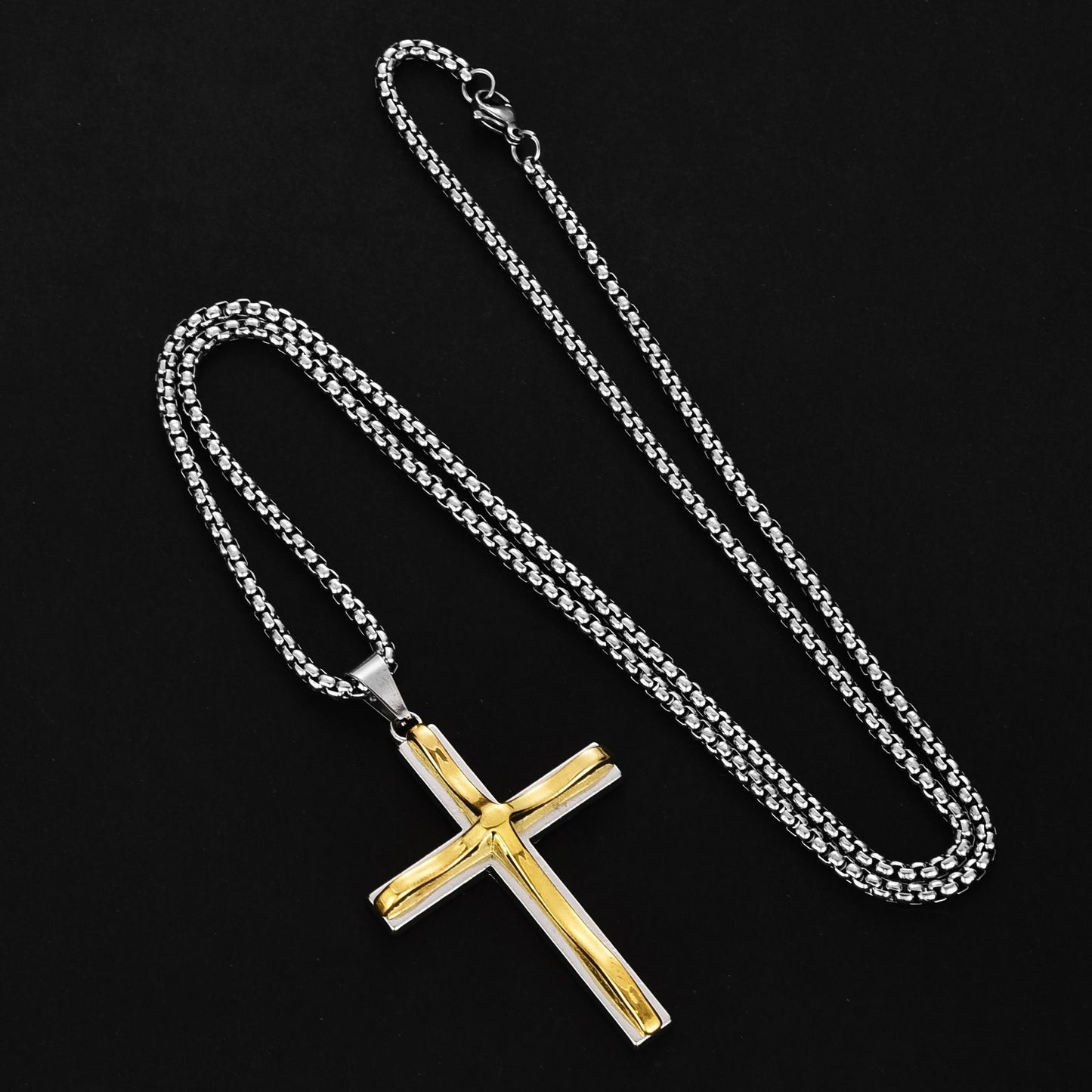 Trendy Titanium Steel Cross Wind Cold Style Hip Hop Pendants