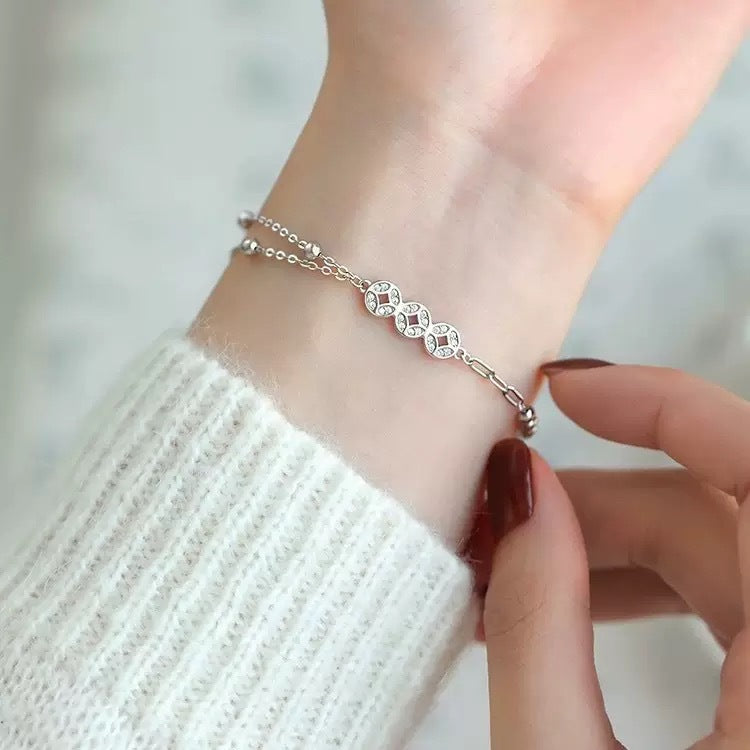 Creative Stitching Design Sense Heart Ancient Method Bracelets