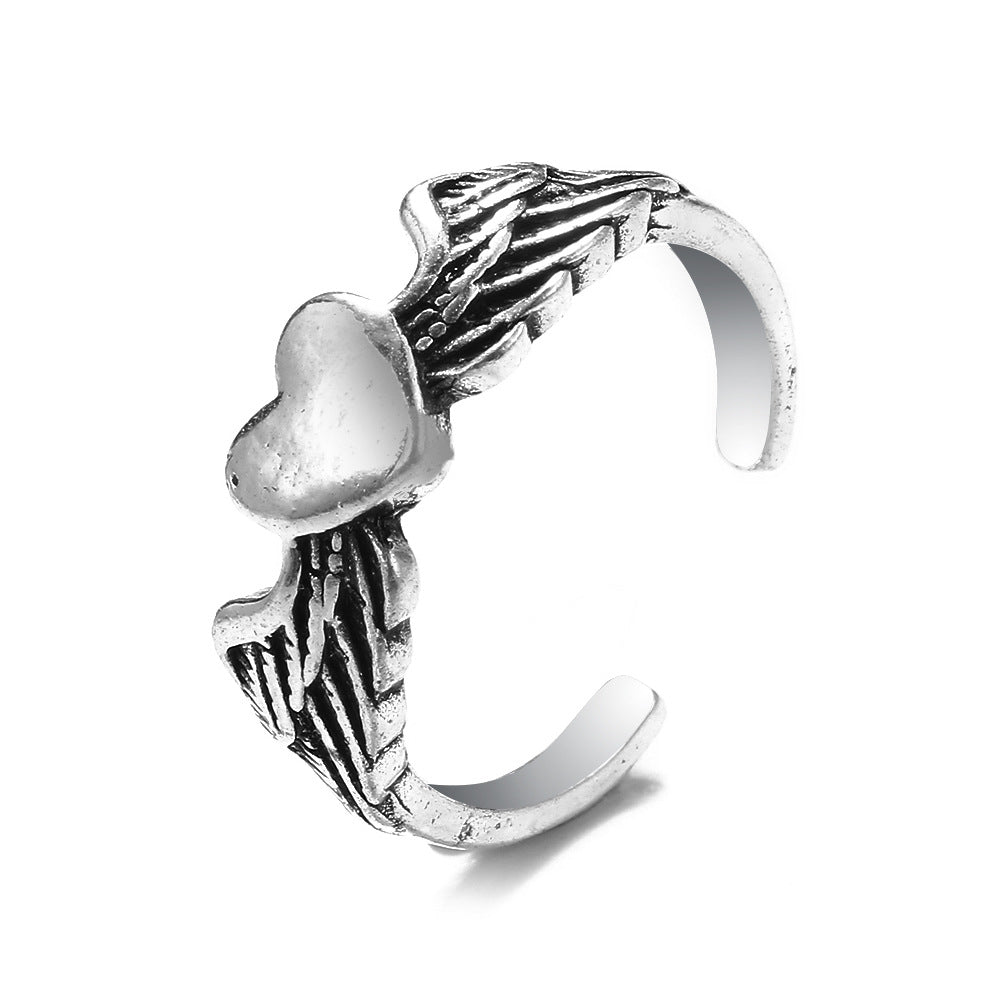 Knuckle Female Personality Rose Skull Spider Rings