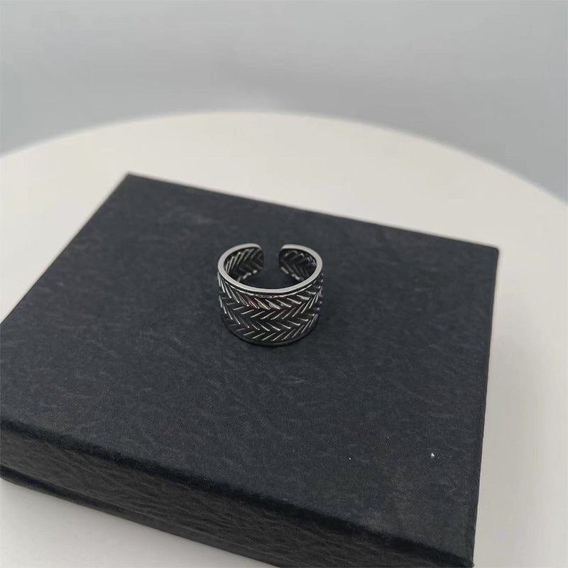 Stainless Steel Personality Advanced Opening Adjustable Rings