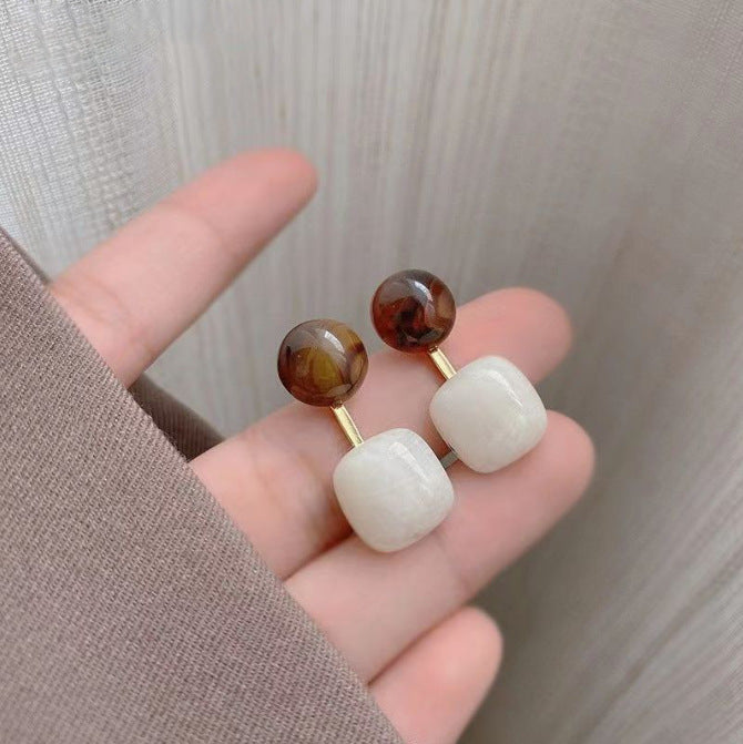 Simple Retro Elegant Ear High Sense Fairy Female Affordable Luxury Stud Earrings