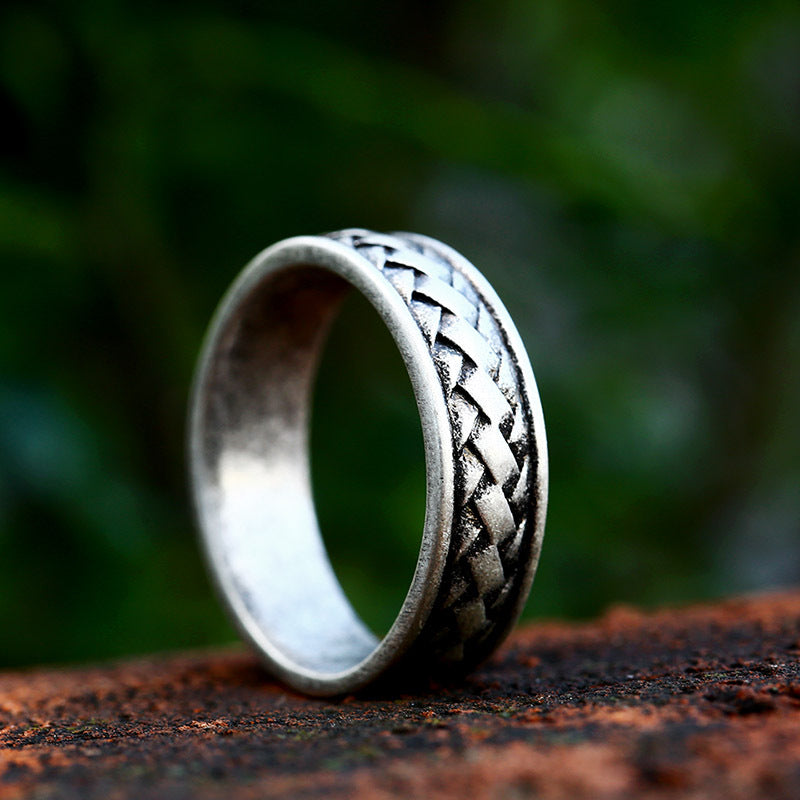 Simple Fashion Stainless Steel Nordic Viking Rings