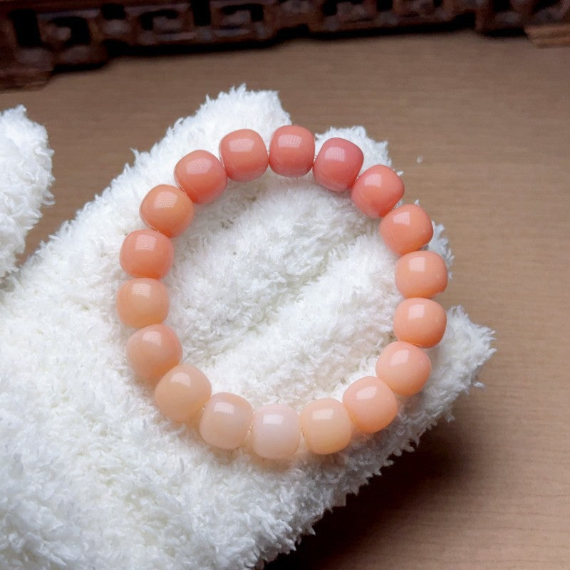 Women's & Men's Flowers Bodhi Pliable Temperament Hand Toy Charcoal Seed Crafts Single Bracelet