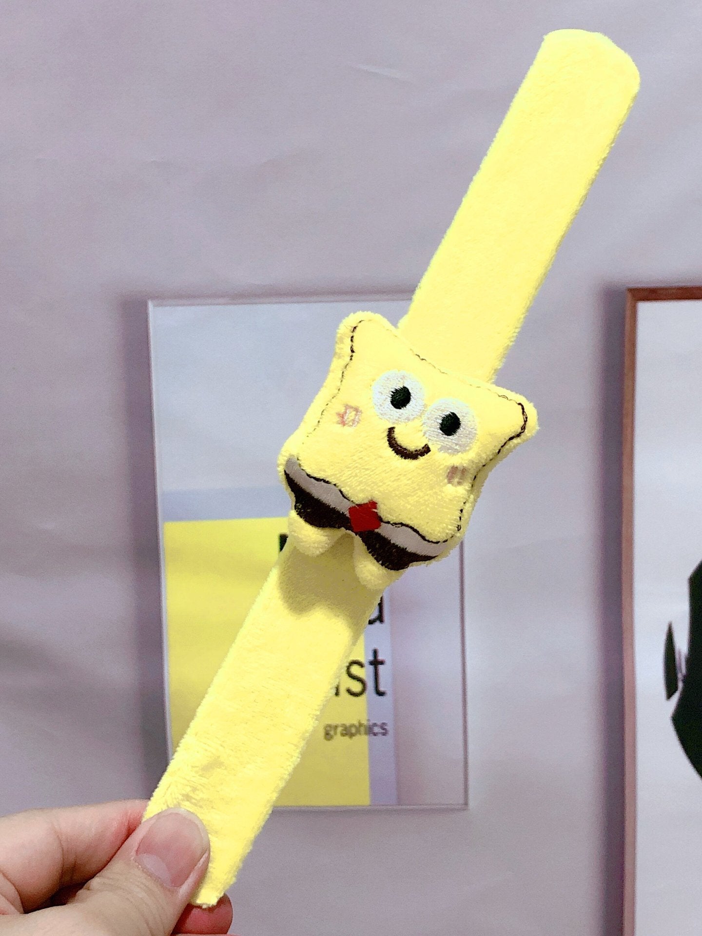 Children's Plush Cartoon Pop Cute Sun Flower Couple Female Dinosaur Slap Bracelet