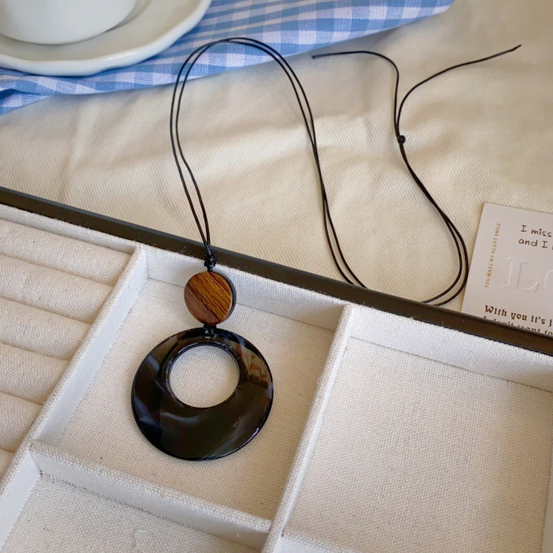 Chinese Long Wax Rope Acorn Zen Pendants