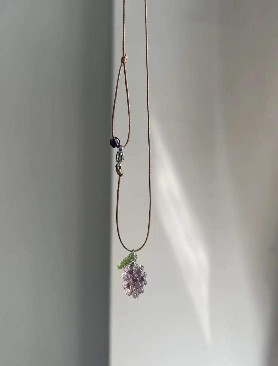 Bohemian Vintage Grape Niche High Sense Necklace