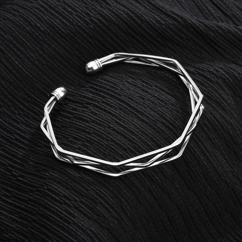Stylish Korean Simple Irregular Geometric Opening Bracelet