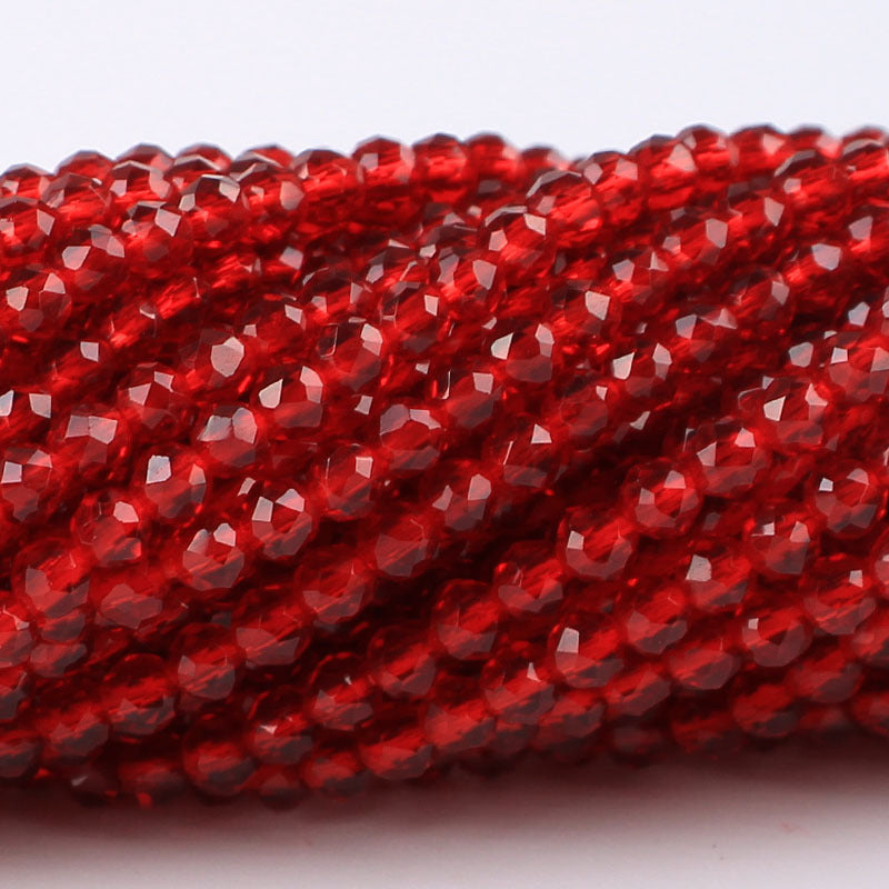 Transparent Glass Surface Cutting Beads Handmade Jewelry Accessories