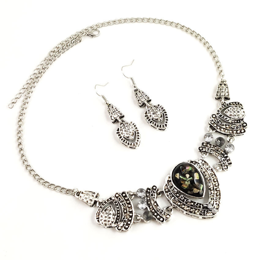 Women's Suite Splendid Diamond Geometric Crystal Flowers Jewelry Set
