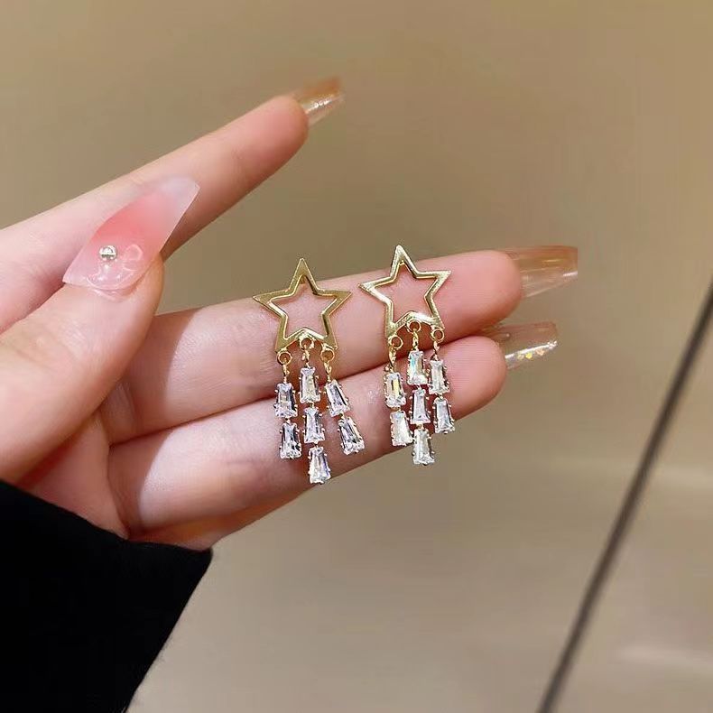 Fairy Style Korean Sweet Mori Minority Elegant Face Earrings