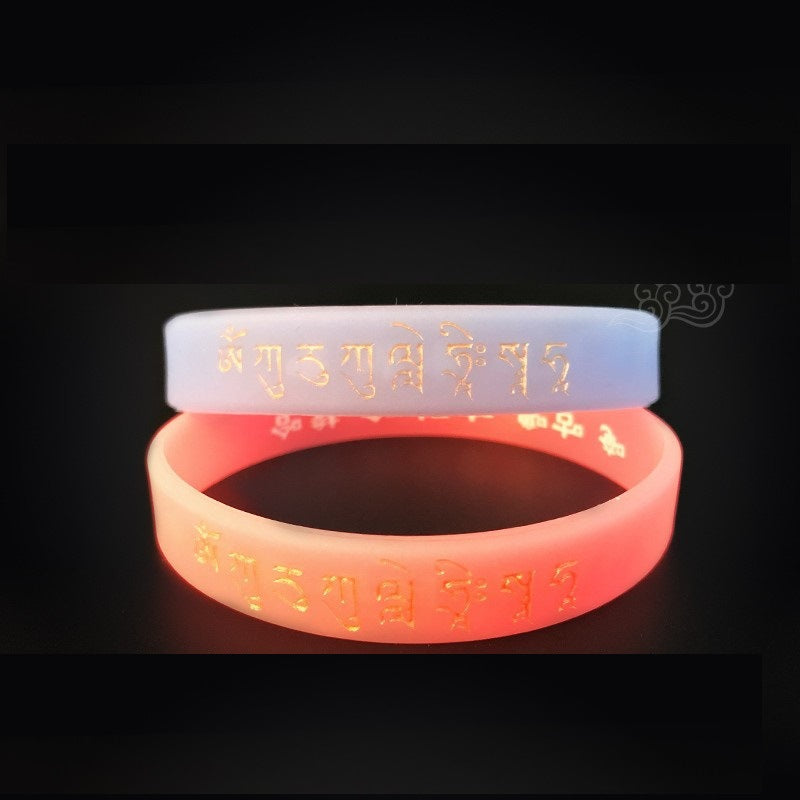 Women's & Men's Variety Of Silicone Wrist Band Luminous Bracelet