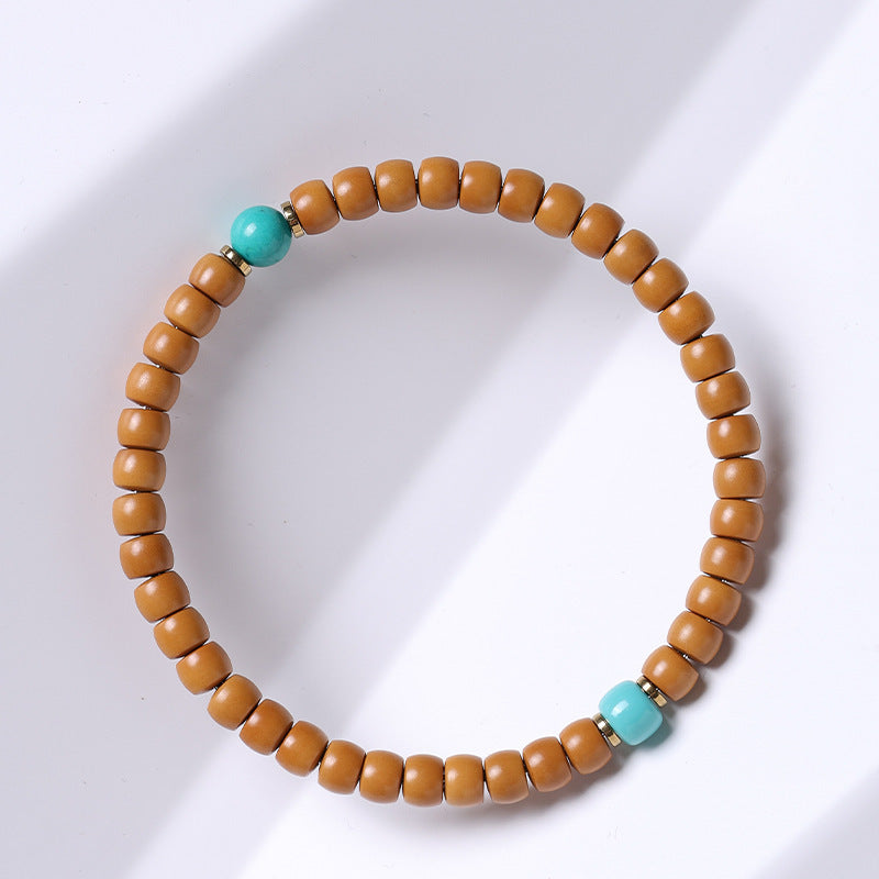 Cut Barrel Beads Vegetable Seed Agate Bracelets