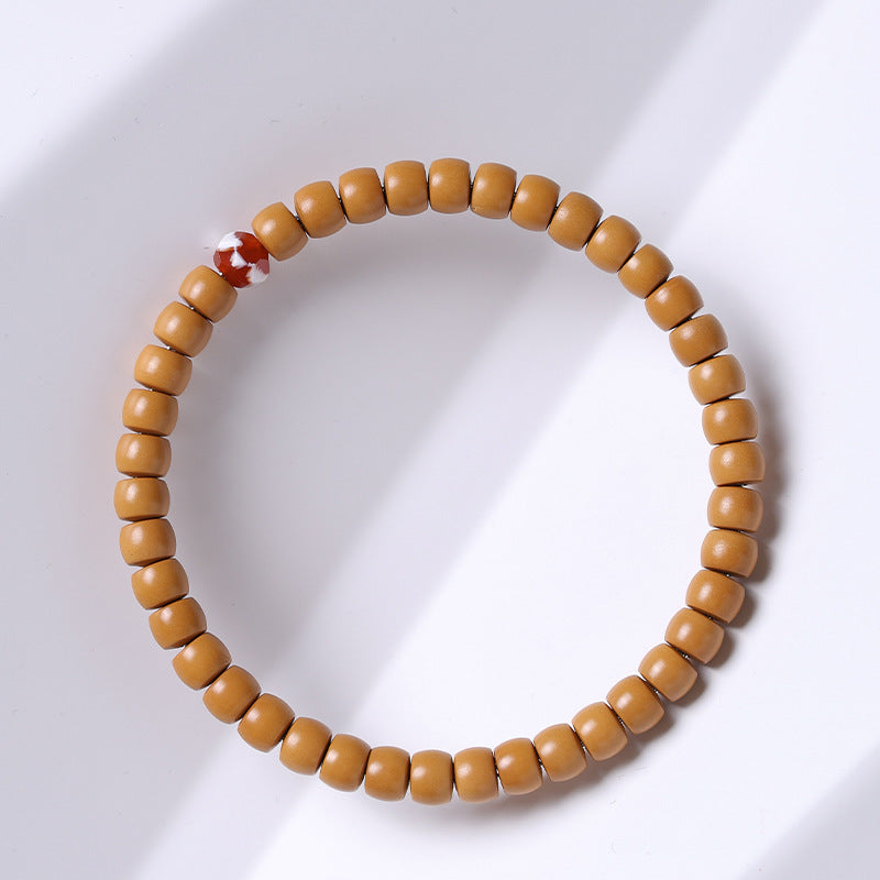 Cut Barrel Beads Vegetable Seed Agate Bracelets